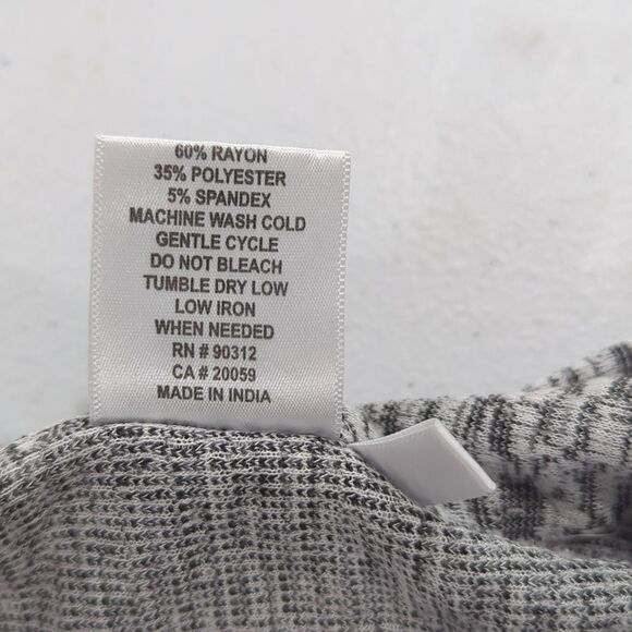 Parsley & Sage Top Womens Medium Gray Button Front Tunic - Picture 8 of 10